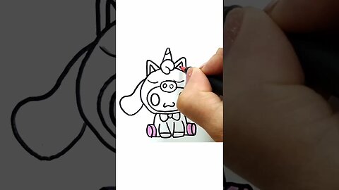 How to Draw and Paint Sanrio's Cinnamoroll Unicorn