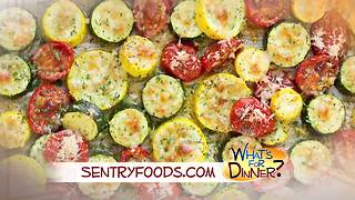 What's for Dinner? - Roasted Garlic-Parmesan Zucchini, Squash and Tomatoes