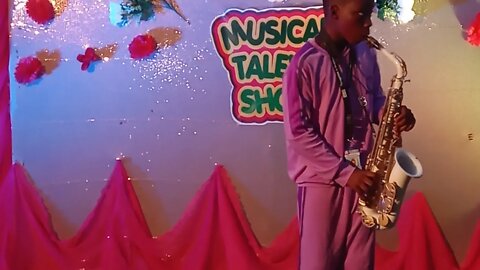 Sax Player at the Lagos Musical Talent Show