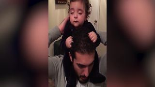 Baby Boy Dozes Off On His Dad’s Shoulders