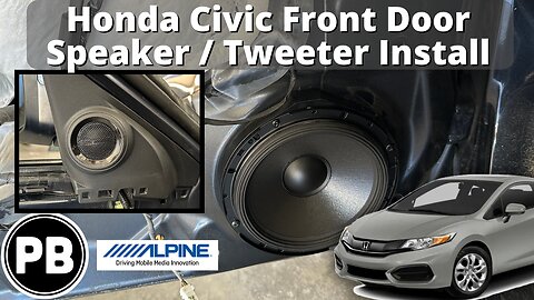 2015 - 2021 Honda Civic Front Door Speaker Install