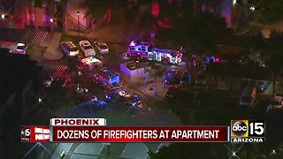 Firefighters battling blaze at Phoenix apartment complex