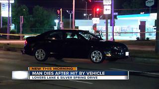 Man dies after being hit by car on Milwaukee's north side