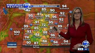 Friday evening forecast