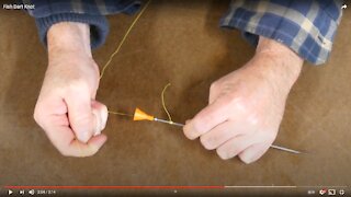 How to tie to a fish dart