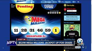 $521 million Mega Millions jackpot winning numbers drawn