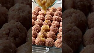 My grandmas favorite recipe for Ham Balls, a sweet and savory dish!