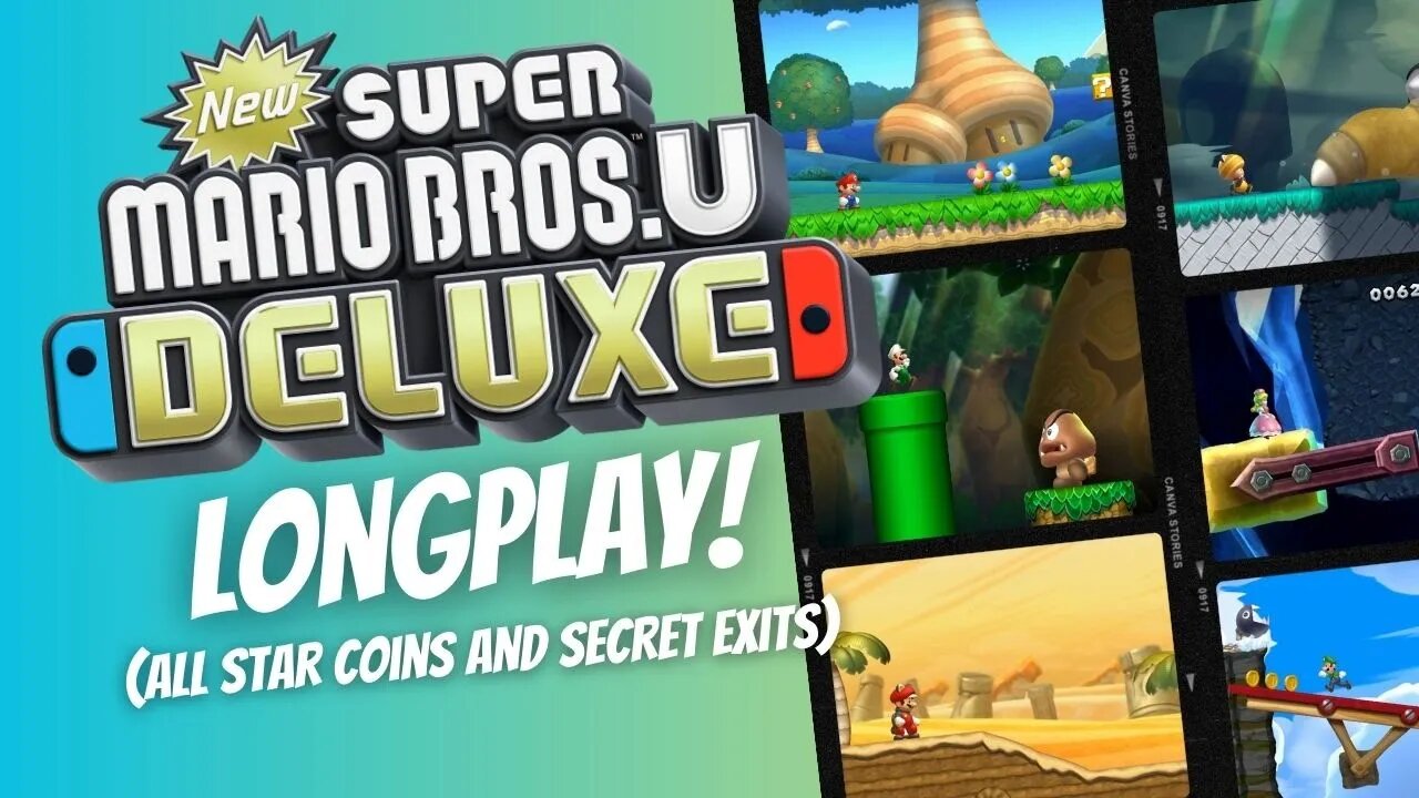 New super mario shop bros u longplay