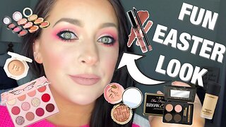 Fun Pink Spring Easter Makeup Tutorial