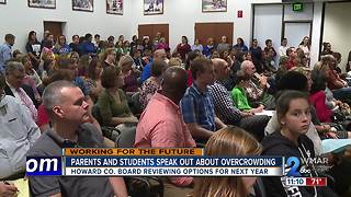 Parents and students speak out about Howard County Schools overcrowding