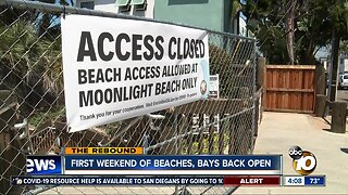 First weekend of beaches, bays back open