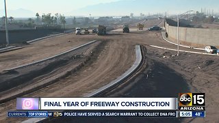 South Mountain Freeway about a year from completion