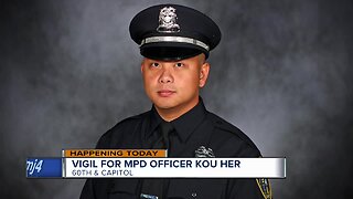 Vigil planned for fallen Milwaukee Police Officer Kou Her Monday night