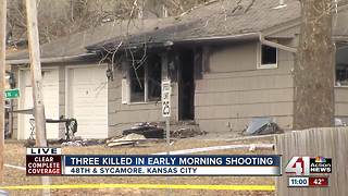 3 dead after shooting, house fire in east KC