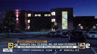 Photo spelling out racial slur spurs calls for expulsion at Bel Air High School