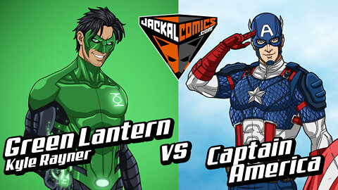 GREEN LANTERN, Kyle Rayner Vs. CAPTAIN AMERICA - Comic Book Battles: Who Would Win In A Fight?