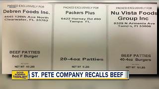 Raw ground beef products sold in Florida recalled due to possible E. Coli contamination