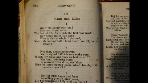 Rabbi Ben Ezra - R. Browning