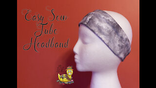 Easy Sew Tube Headband - no stretch stitch needed