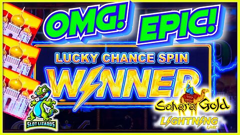 HAPPY ACCIDENT LEADS TO HUGE WIN! BETTER THAN JACKPOT! Lightning Link Sahara Gold Slot