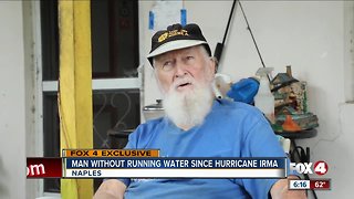 Man without running water since hurricane irma