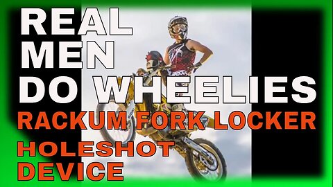 Real Men Do Wheelies - Rackum Fork Locker Holeshot Device - full Install / review - Low Buck Garage