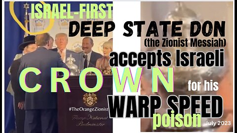 Trump Receives Jewish Crown for Jabbing So Many Morons