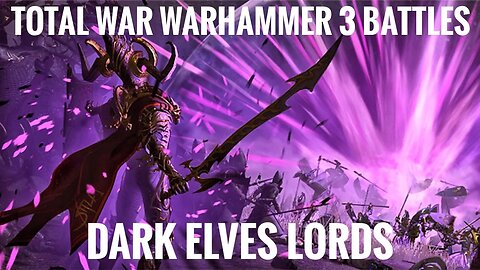 Total War Warhammer 3 Battles Best of the Elves: Dark Elves Lord