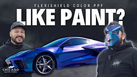 C8 Corvette Gets INSANE Color Shift Wrap | It's Paint Protection Film?