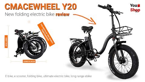CMACEWHEEL Y20 48v 15Ah 750W 20in Best Folding Electric Bike 3 Modes 45kmh, e bake, elechtrical bike