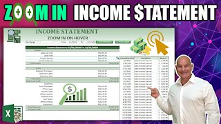 Create This Dynamic Income Statement In Excel With Zoom In On Hover [Full Training + Free Download]