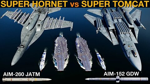 ST-21 Super Tomcat Air Wing vs FA-18F Super Hornet Air Wing (Naval Battle 102) | DCS