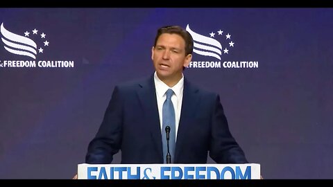 "I Will Lead the Effort to Restore Religious Liberty in the United States of America" - Ron DeSantis