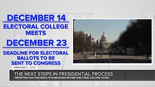 What are the next steps in the presidential election in Michigan?