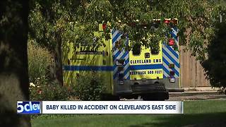 Baby killed in crash on Cleveland's east side