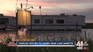 Families return to homes near Lake Annette