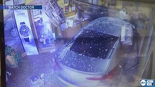 Car smashes into Hillsborough County business