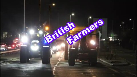 British farmers protesting