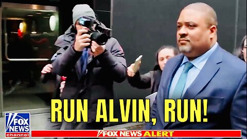 Democrat DA Alvin Bragg FLEES from Reporters & REFUSES to answer Questions on attack on Police