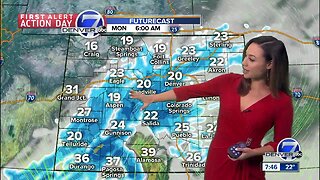 Snowstorm moves into Denver area