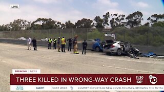 Three killed in fiery wrong-way crash in San Ysidro