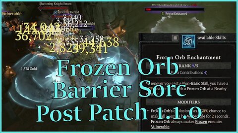 Diablo 4 : Frozen Orb Sorc - Build Update 1.1.0