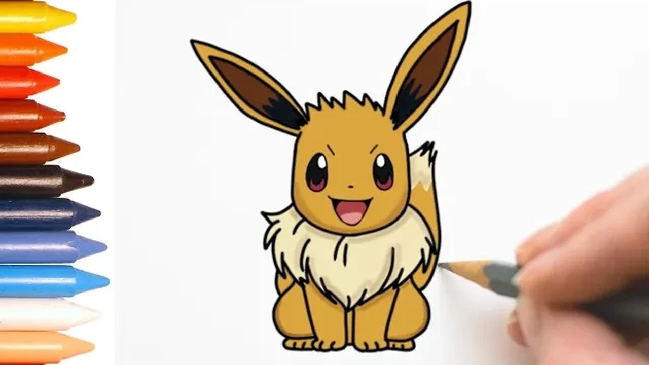 Como desenhar a Eevee [Pokémon]