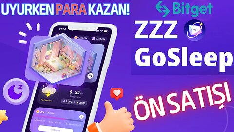 Bitget Yeni Launchpad | GoSleep ZZZ Token Ön Satış | Uyuyarak Para Kazan!