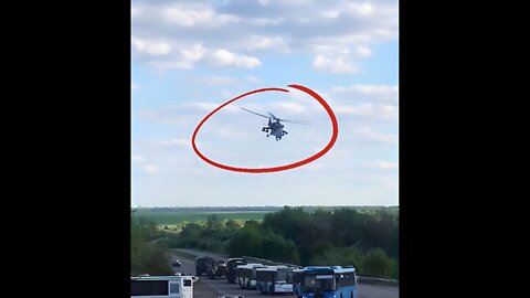 17.05.2022 Russian military escorted seven buses with Ukrainian military