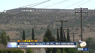Disribution facility on hill irks neighbors