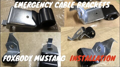 Emergency Brake Cable Brackets Installation Foxbody Coyote Swapped