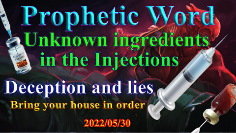 Unknown ingredients in the Vaxx, Prophecy