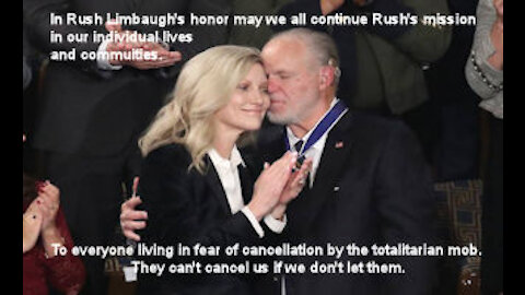 Tribute To Rush Limbaugh A Patriot