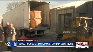 18,000 pounds of marijuana found in semi truck